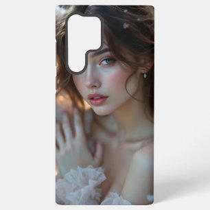 Twilight Seraph – Glowing Angel of Evening Light Samsung Galaxy Case