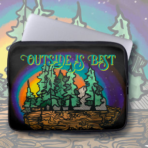 Twilight Sky in the Woods Laptop Sleeve