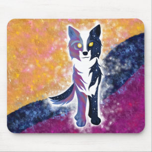 Twilight Sky Wolf Mouse Pad