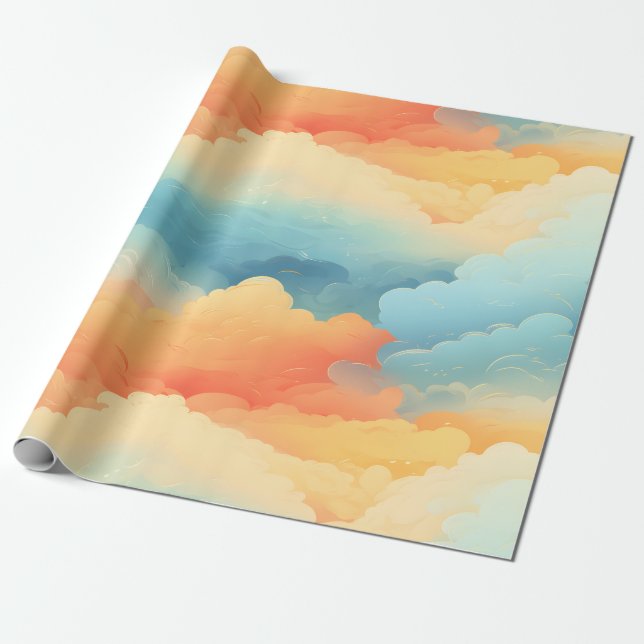 Twilight Sky Wrapping Paper (Unrolled)