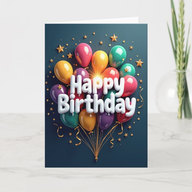 Twilight Sphere Birthday Card (Front)