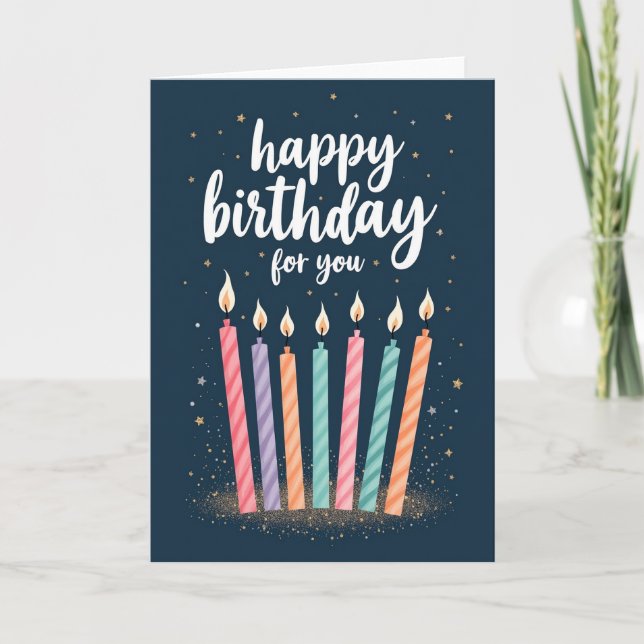 Twilight Star Birthday Card (Front)