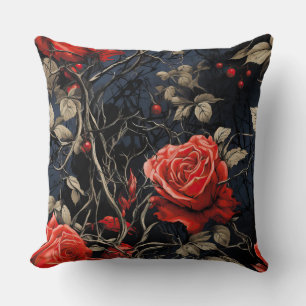 Twilight Thorns Botanical Cushion