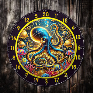 Twilight Tide Octopus Dartboard