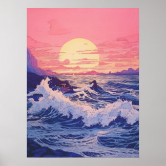 Twilight Waves Poster