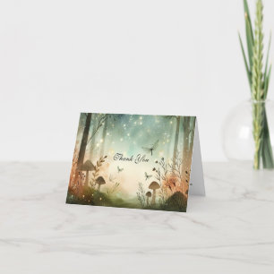 Twilight Whispers of the Woodland Thank You Card
