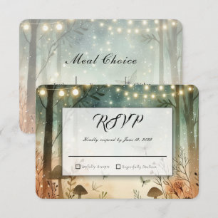 Twilight Whispers of the Woodland Wedding RSVP Card
