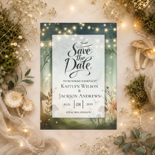 Twilight Whispers of the Woodland Wedding Save The Date