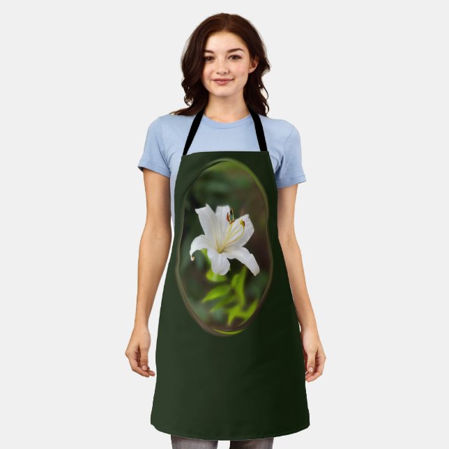 Twilight white lily apron (Worn)