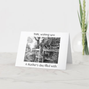 **TWIN** a MOTHER'S DAY FILLED WITH JOY IS MY WISH Card