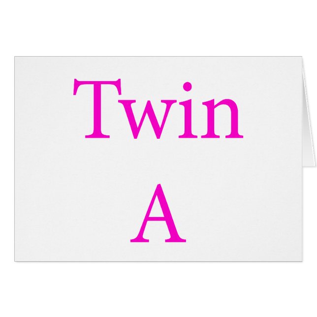 Twin A Pink (Front Horizontal)