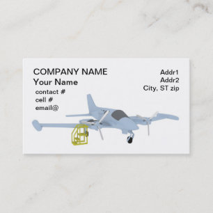 Twin aircraft maintenance business card