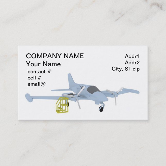 Twin aircraft maintenance business card (Front)