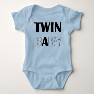TWIN BABY A BABY BODYSUIT