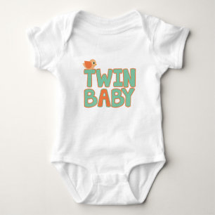 Twin Baby "A" Baby  Bodysuit
