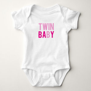 Twin Baby B Pink Bodysuit