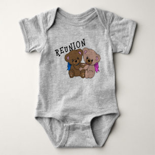 Twin baby bodysuit