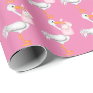 Twin baby girls wrapping paper