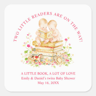 Twin Baby Shower Storybook Stickers LPM26