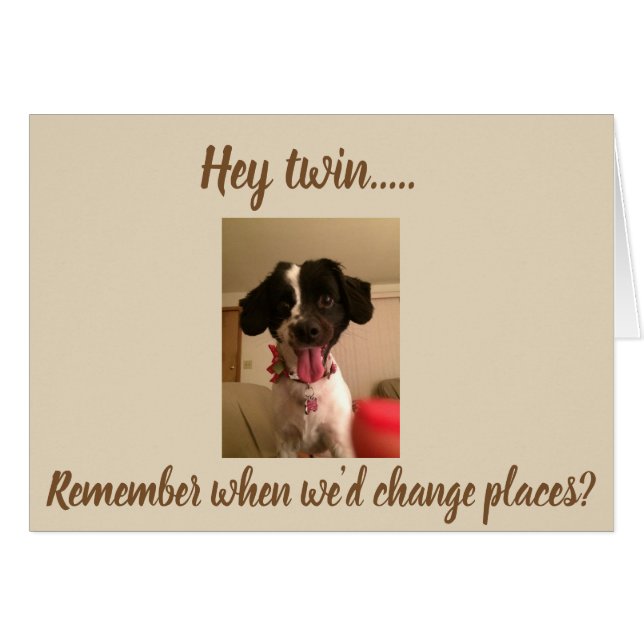 ***TWIN*** BIRTHDAY **REMINISCE ABOUT CHILDHOOD** (Front Horizontal)