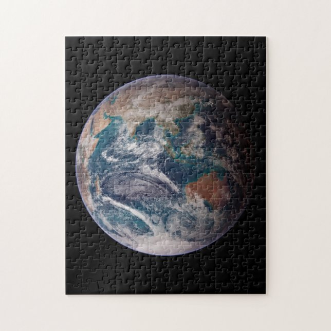 Twin Blue Marbles - East - Planet Earth Image Jigsaw Puzzle (Vertical)