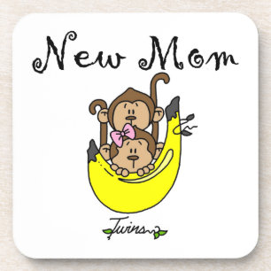 Twin Boy and GIrl New Mum Gifts Coaster
