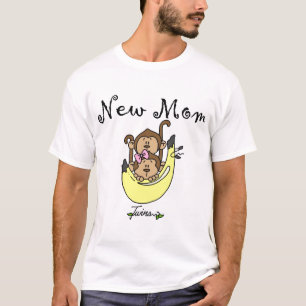 Twin Boy and Girl New Mum Tshirts