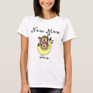 Twin Boy and Girl New Mum Tshirts
