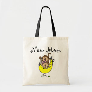 Twin Boy and Girl New Mum Tshirts Tote Bag