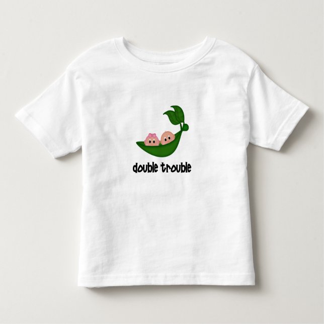 Twin Boy/Girl Clothing Toddler T-Shirt (Front)