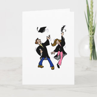 Twin Boy & Girl Graduates Card