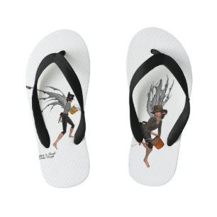 Twin Boy Rain Faeries Flip Flops