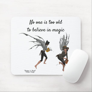Twin Boy Rain Faeries Mouse Pad