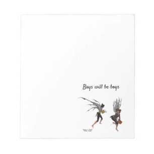 Twin Boy Rain Faeries Notepad