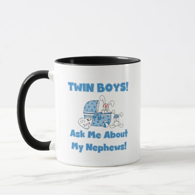 Twin Boys Ask About My Nephew Mug (Left)