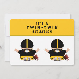 Twin Boys Baby Shower Invitation