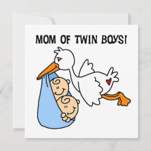 Twin Boys Mum Stork Gifts