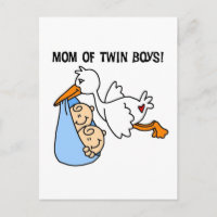 Twin Boys Mum-Stork Tshirts and Gifts
