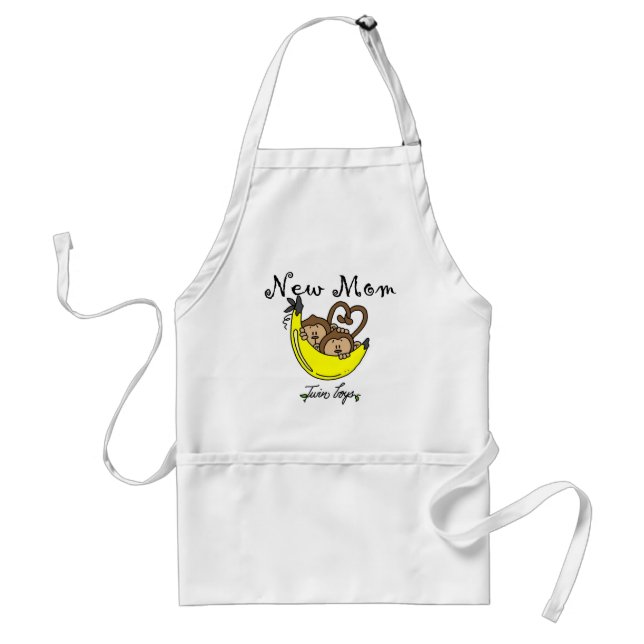 Twin Boys New Mum Tshirts and Gifts Standard Apron (Front)