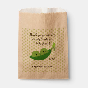 Twin Boys Peas In A Pod Baby Favour Bag