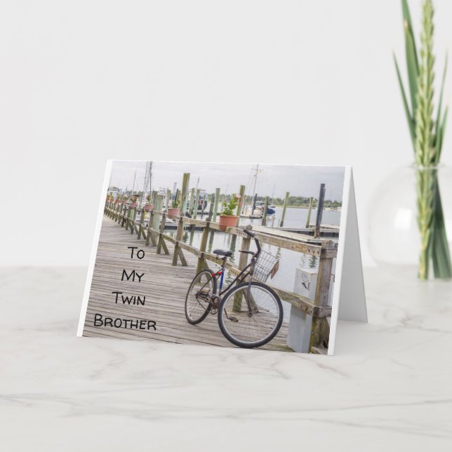**TWIN BROTHER** ON YOUR SPECIAL DAY! BIRTHDAY CARD (Front)