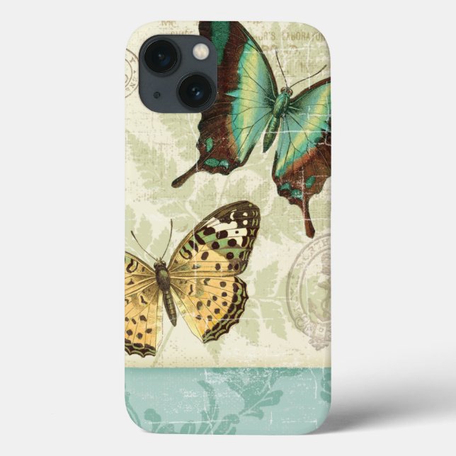 Twin Butterflies Case-Mate iPhone Case (Back)