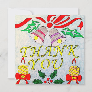 Twin Candles Gratitude Card