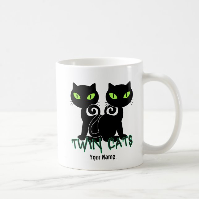 TWIN CATS - TwnC01 Coffee Mug (Right)