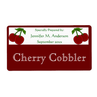 Twin Cherries Framed in Red Homemade Food