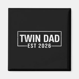 Twin Dad Father Mother Twins Graphic Art Magnet