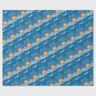 Twin Dawn Carnival Wrapping Paper