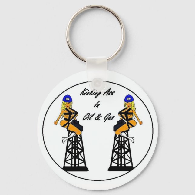 Twin Derricks Key Chain (Front)