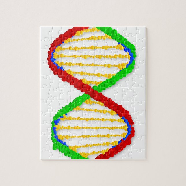 Twin DNA Strands Jigsaw Puzzle (Vertical)