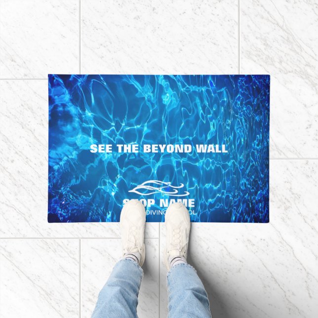 Twin Dolphins Marine shop Doormat (Indoor)